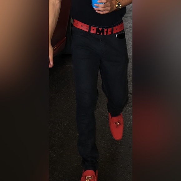 Z . Vaughn Red Mens  Loafers - Picture 2 of 15